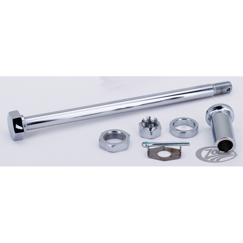 AXES DE ROUES AVANT ET ARRIERE CHROMES