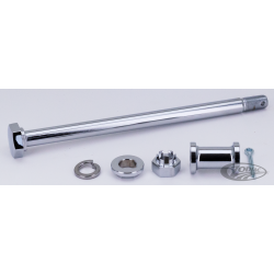 AXES DE ROUES AVANT ET ARRIERE CHROMES