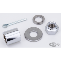 AXES DE ROUES AVANT ET ARRIERE CHROMES