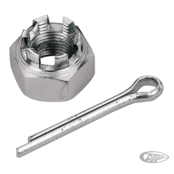 ECROU CRENELE CHROME POUR L'AXE ARRIERE