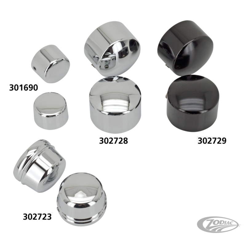 ENSEMBLES DE CACHES AXE CHROMES ET NOIRS