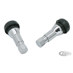 VALVES EN LAITON CHROME POUR PNEUS TUBELESS