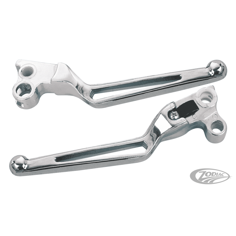 LEVIERS DE FREIN ET D'EMBRAYAGE CHROMES DE "STYLE FURTIF"