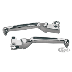 LEVIERS DE FREIN ET D'EMBRAYAGE CHROMES "BAD TO THE BONES" DE STYLE FURTIF