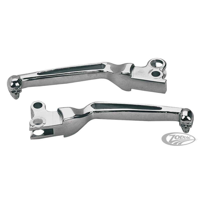 LEVIERS DE FREIN ET D'EMBRAYAGE CHROMES "BAD TO THE BONES" DE STYLE FURTIF