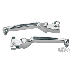 LEVIERS DE FREIN ET D'EMBRAYAGE CHROMES "BAD TO THE BONES" DE STYLE FURTIF