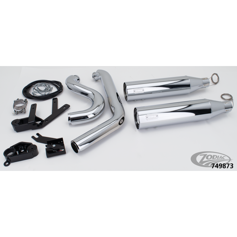 POTS HOMOLOGUES MCJ REGLABLES 2-EN-2 POUR MILWAUKEE EIGHT SOFTAIL