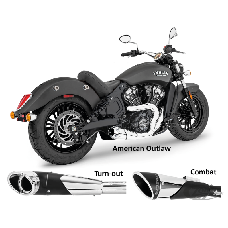 SHORTY 2-INTO-1 POUR INDIAN SCOUT
