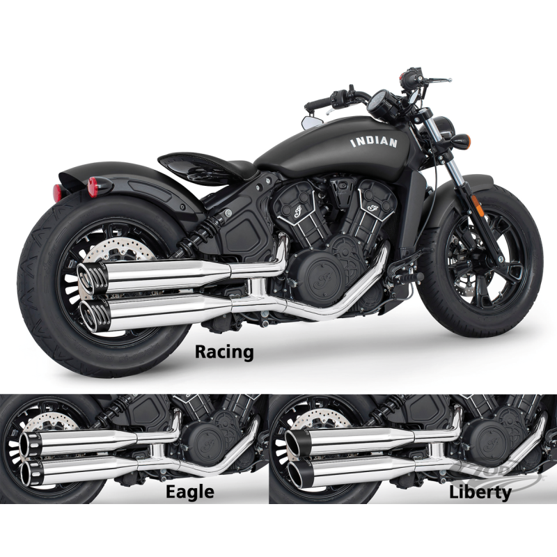 4" SLIP-ONS POUR INDIAN SCOUT