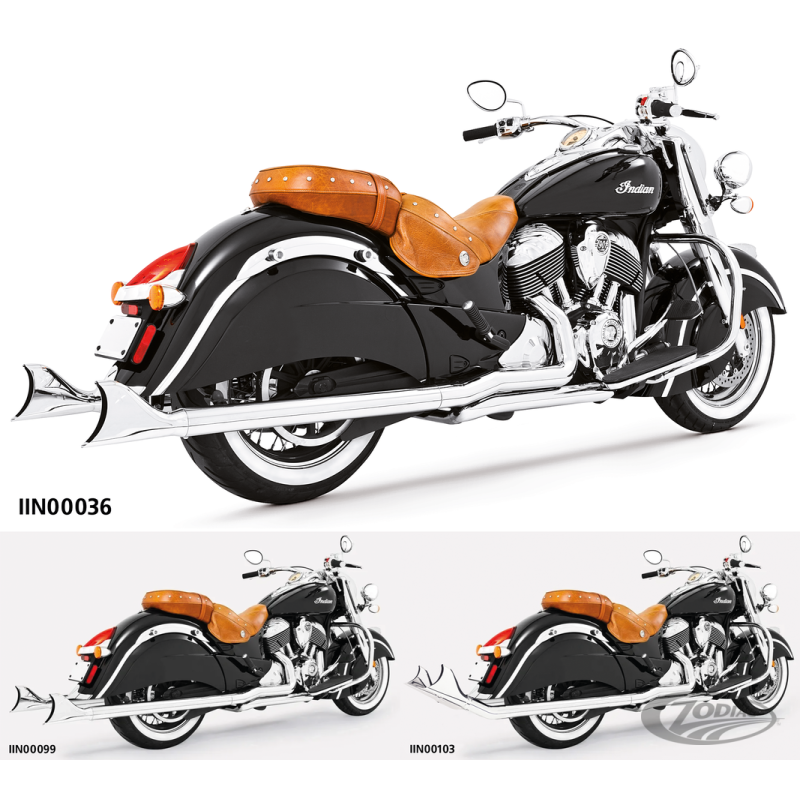 SHARKTAIL TRUE DUALS POUR INDIAN POWERPLUS & THUNDERSTROKE