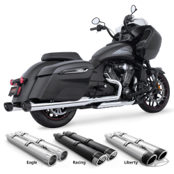 4" SLIP-ONS POUR INDIAN POWERPLUS & THUNDERSTROKE