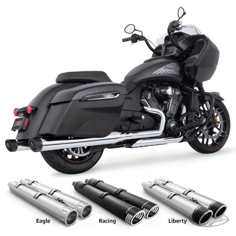 4" SLIP-ONS POUR INDIAN POWERPLUS & THUNDERSTROKE