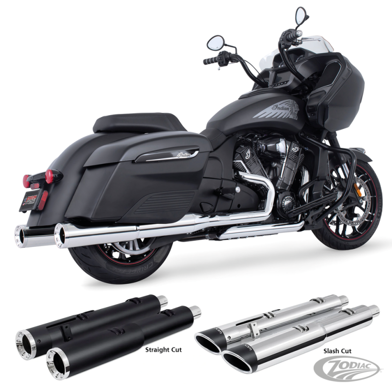 4 1/2" TWO-STEP SLIP-ONS POUR INDIAN POWERPLUS & THUNDERSTROKE