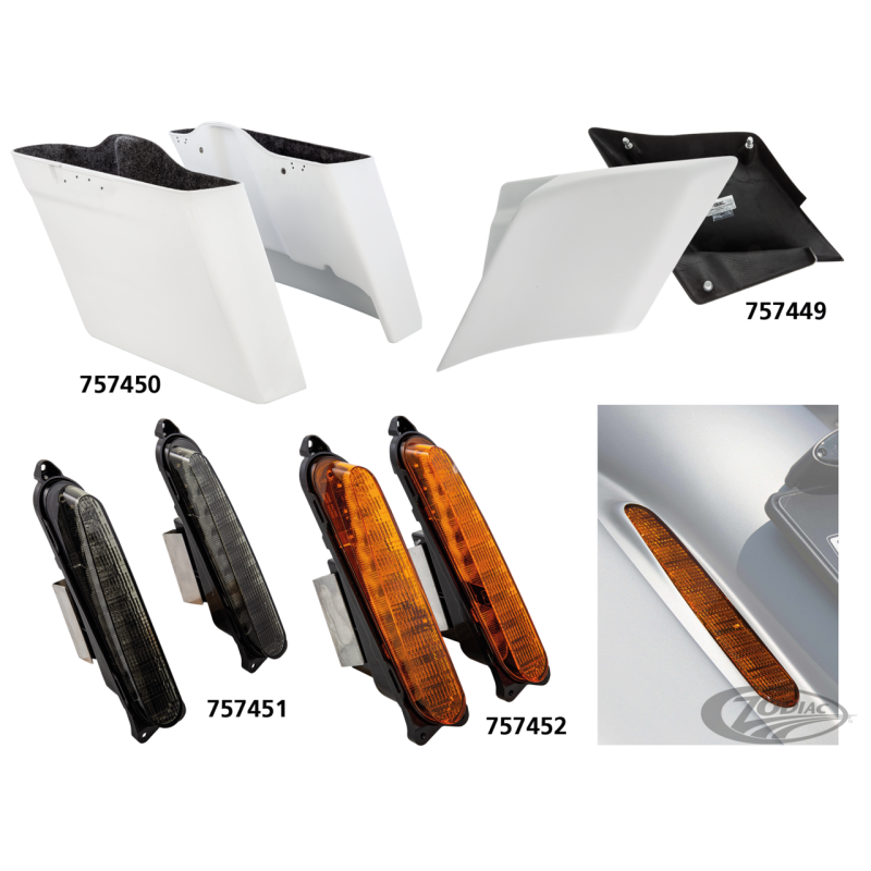 GARDE-BOUE ARRIÈRE RICK'S RALLONGES POUR TOURING