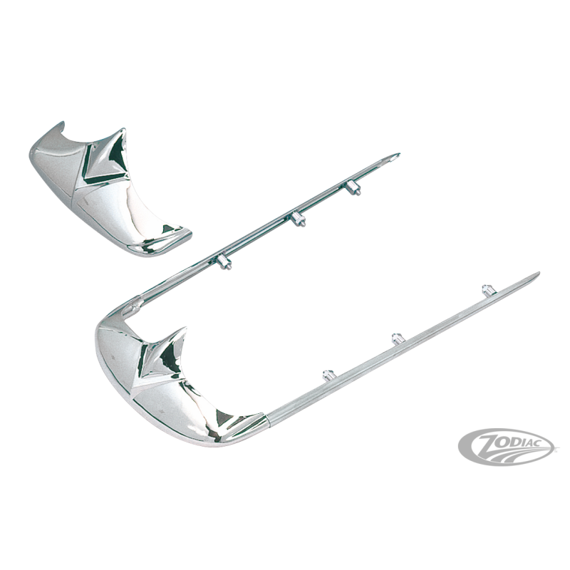 ARETES ET ENJOLIVEURS EN "V" POUR GARDE-BOUE