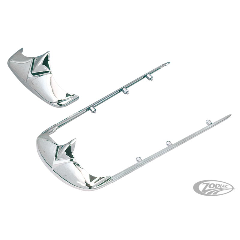 ARETES ET ENJOLIVEURS EN "V" POUR GARDE-BOUE