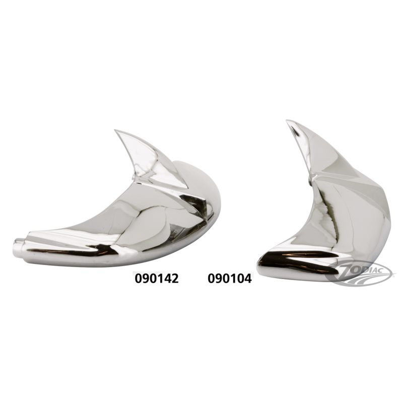 ARETES ET ENJOLIVEURS EN "V" POUR GARDE-BOUE