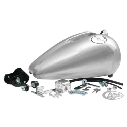 RESERVOIR FAT-BOB D'UNE PIECE POUR SPORTSTER SUR SILENT-BLOC