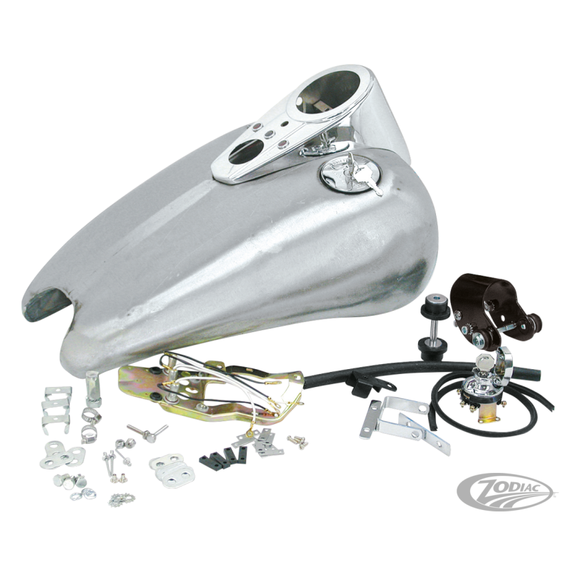 RESERVOIR RALLONGE DE 2" EN UNE PIECE "SPORT-BOB" POUR SPORTSTER 1995-2003 AVEC CONSOLE