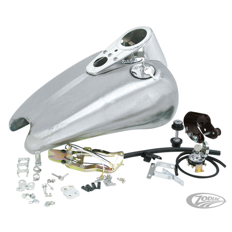 RESERVOIR RALLONGE DE 2" EN UNE PIECE "SPORT-BOB" POUR SPORTSTER 1995-2003 AVEC CONSOLE