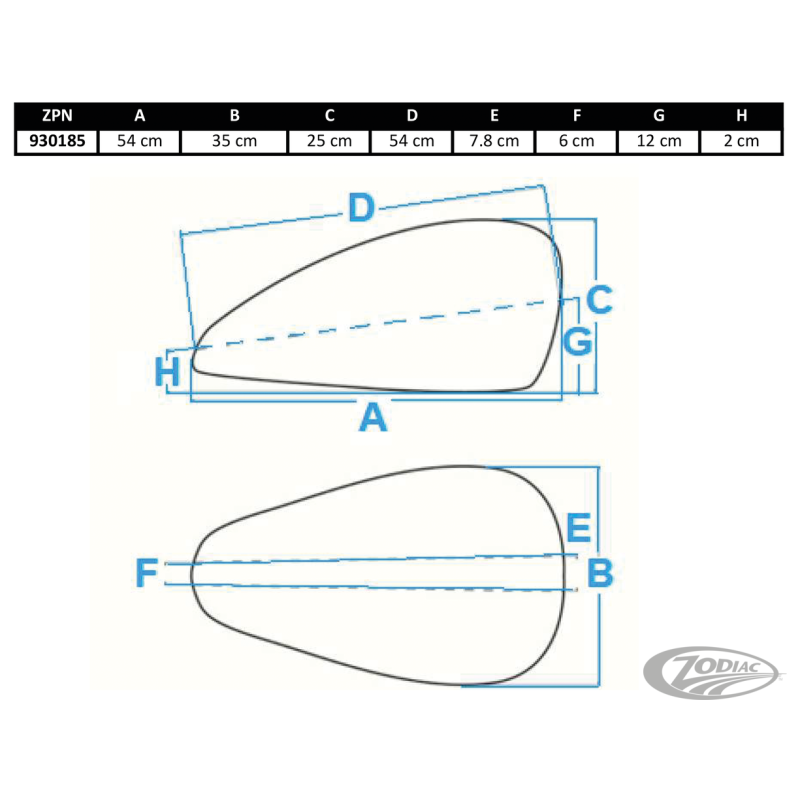 RESERVOIR CRUISE SPEED GOUTTE D'EAU POUR 2004-2006 SPORTSTER