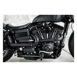ÉCHAPPEMENT DE GUÉRILLA NOIR ROUGH CRAFTS POUR DYNA NOIR