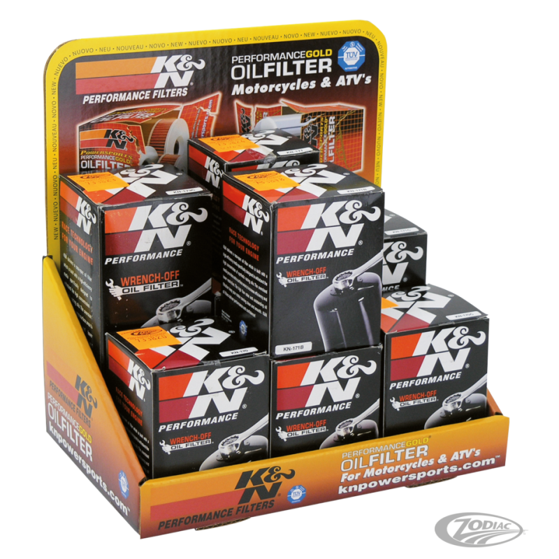 FILTRES A HUILE K&N AVEC ECROU