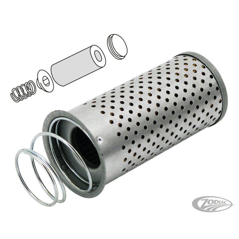 FILTRE A HUILE DANS LE BAC A HUILE POUR 1965 A 1982 BIG TWIN