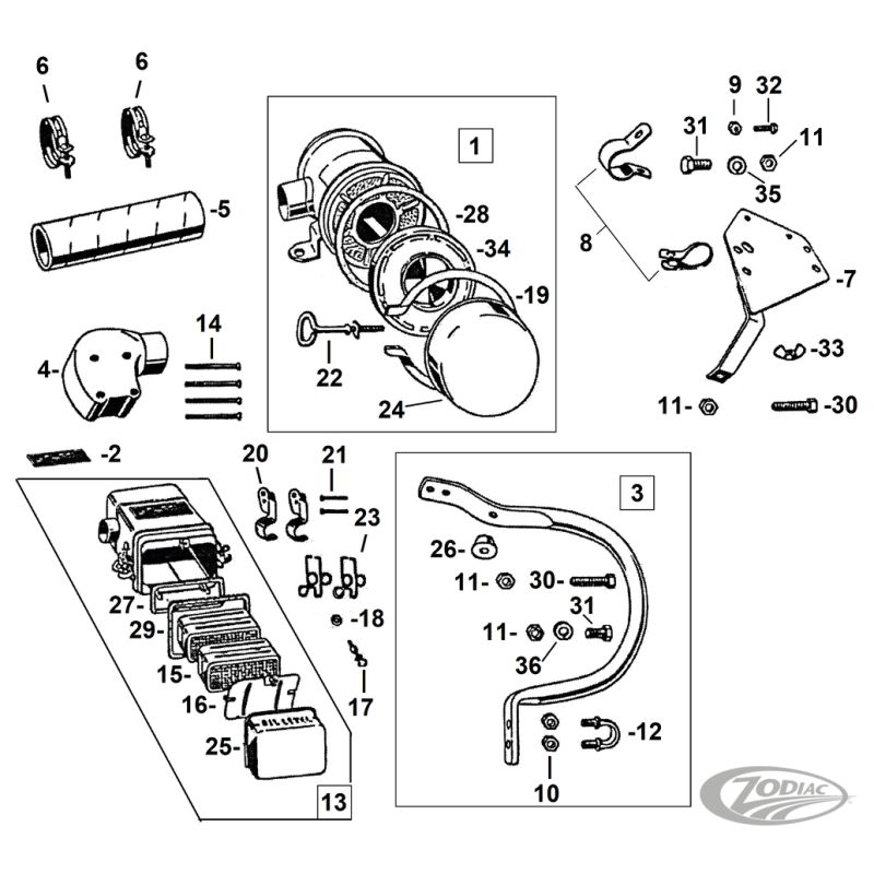 PIECES DE FILTRE A AIR POUR MODELES WLA & WLC
