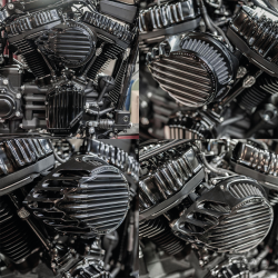 ARLEN NESS ROUGH CRAFTS GOUTTE NOIRE M8/TOURING/TRIKE 17-23, SOFTAIL 18-23