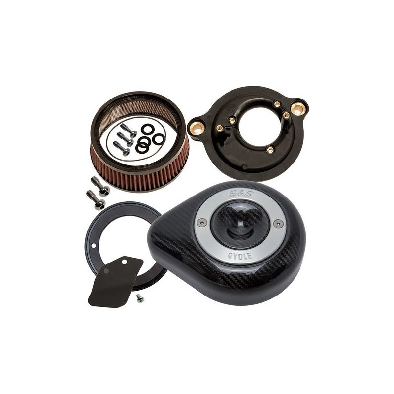 FILTRE A AIR S&S STEALTH CARBONE TEARDROP