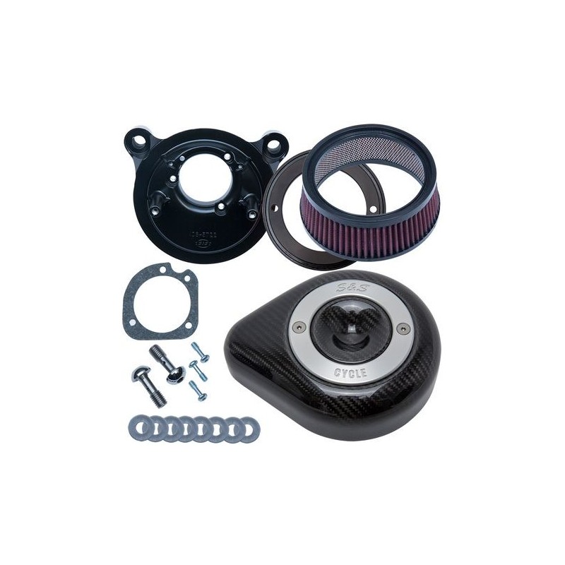 FILTRE A AIR S&S STEALTH CARBONE TEARDROP