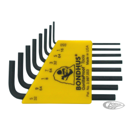 ENSEMBLES DE CLEFS HEXAGONALES EN POUCES