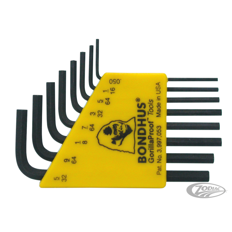 ENSEMBLES DE CLEFS HEXAGONALES EN POUCES