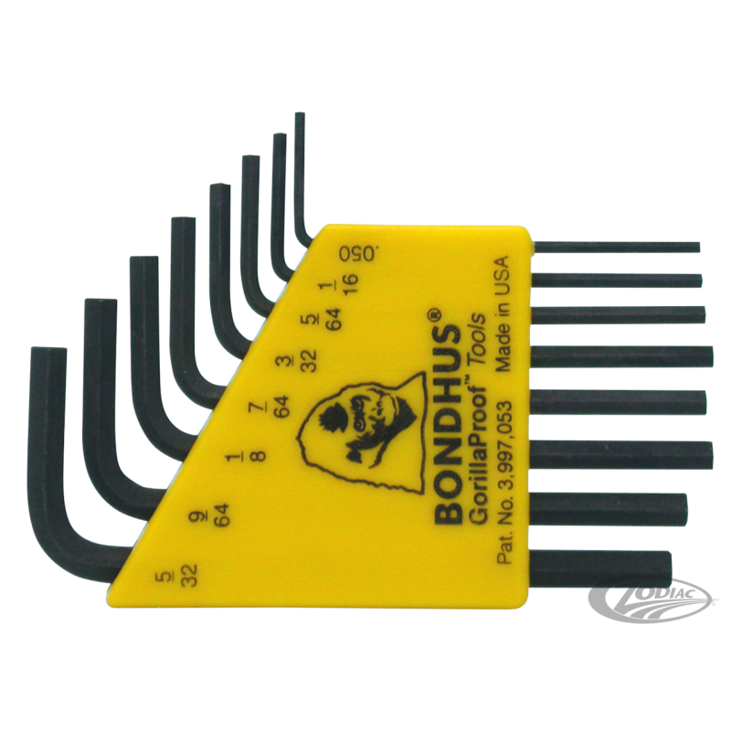 ENSEMBLES DE CLEFS HEXAGONALES EN POUCES