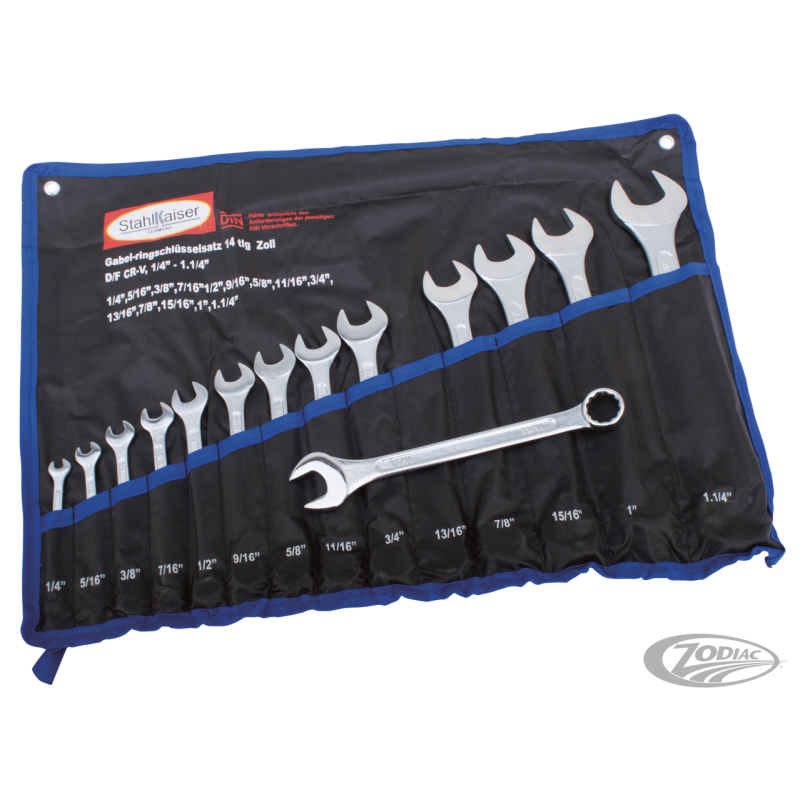 ENSEMBLE DE CLÉS EN POUCES 14 PIÈCES