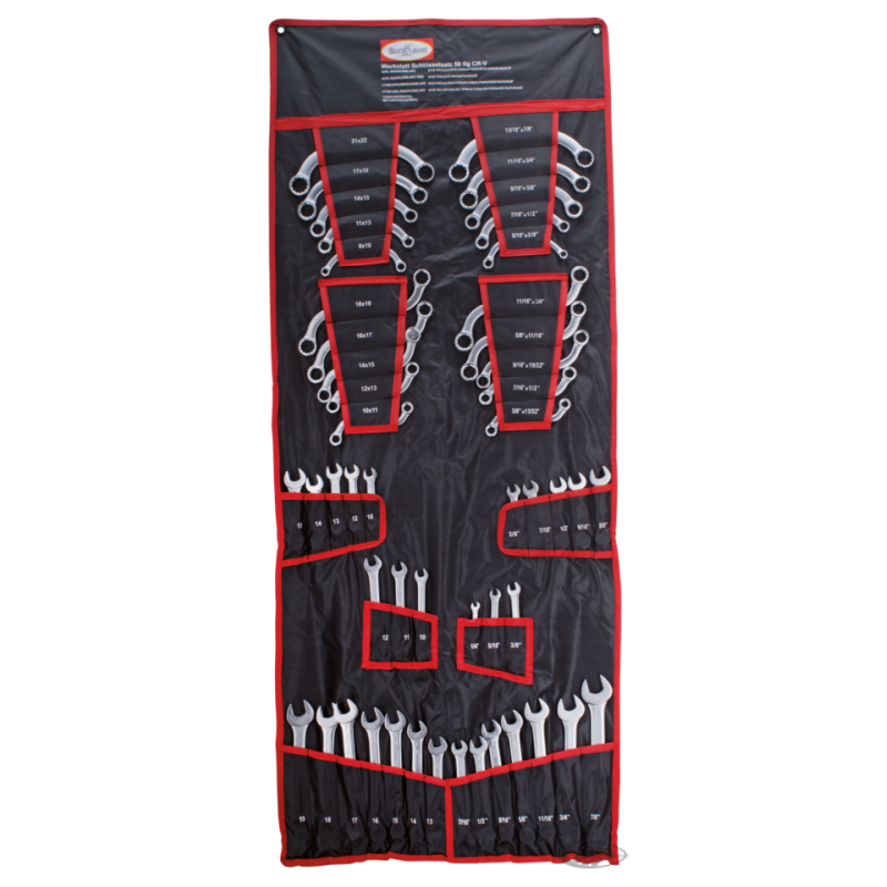 ASSORTIMENT DE CLÉS MÉTRIQUES ET POUCES DE 50 PIÈCES