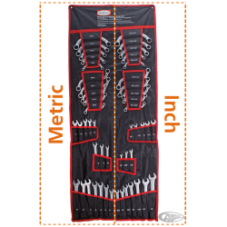 ASSORTIMENT DE CLÉS MÉTRIQUES ET POUCES DE 50 PIÈCES