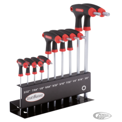 JEU DE 10 CLEFS ALLEN EN T, EN POUCES