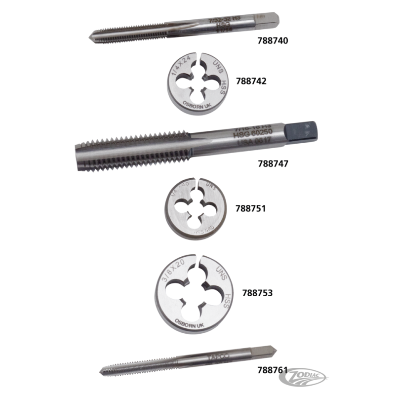 TARAUDS ET FILIERES DE REPARATION DE FILETS