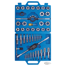 ENSEMBLE TARAUDS ET FILIERES 45 PIÈCES UNC ET UNF