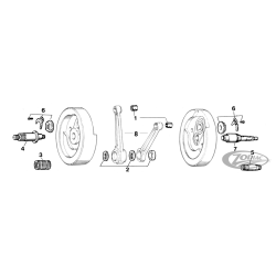 PIECES DE RECHANGE POUR VILEBREQUIN DE BIG TWIN
