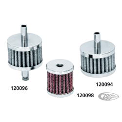 FILTRES DE RENIFLARD CHROMES