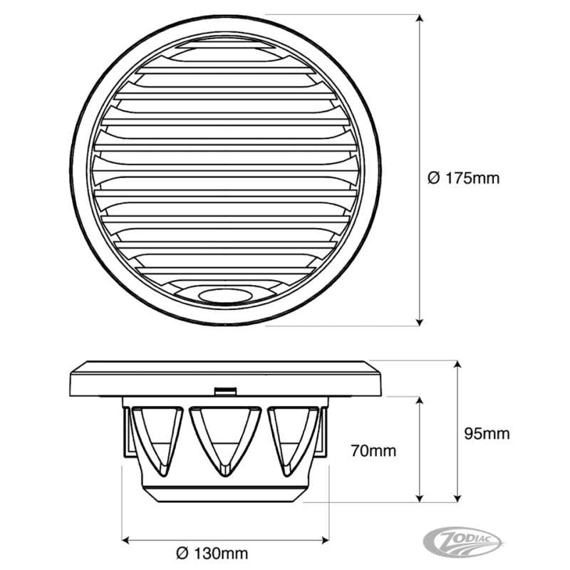 HAUT-PARLEURS AQUATIC ETANCHES SIX POUCES ET DEMI