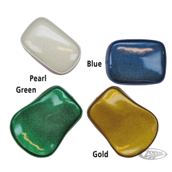 POUF A VENTOUSES METAL FLAKE TAILLE S. OR