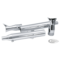 SET DE SILENCIEUX SUPERTRAPP "FISH-TAIL" POUR FLSTS