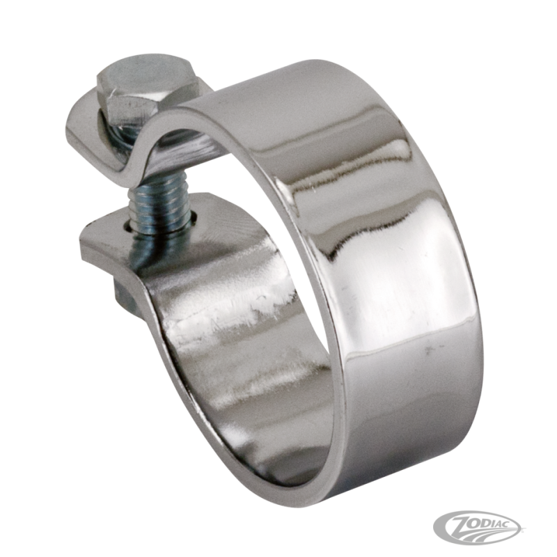 COLLIERS UNIVERSELS CHROMES POUR ECHAPPEMENT