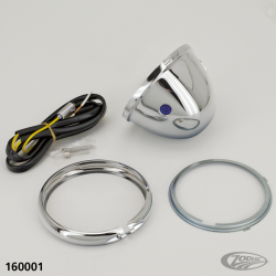 MINI PHARE 4 1/2" HOMOLOGUE CEE CHROME