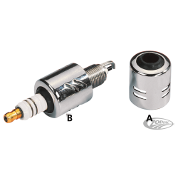 COUVERCLE DE BOUGIE D'ALLUMAGE CHROME