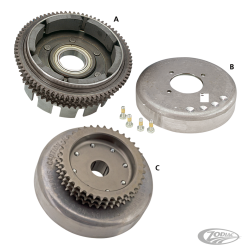 ROTOR D'ALTERNATEUR ET CLOCHE D'EMBRAYAGE POUR SPORTSTER